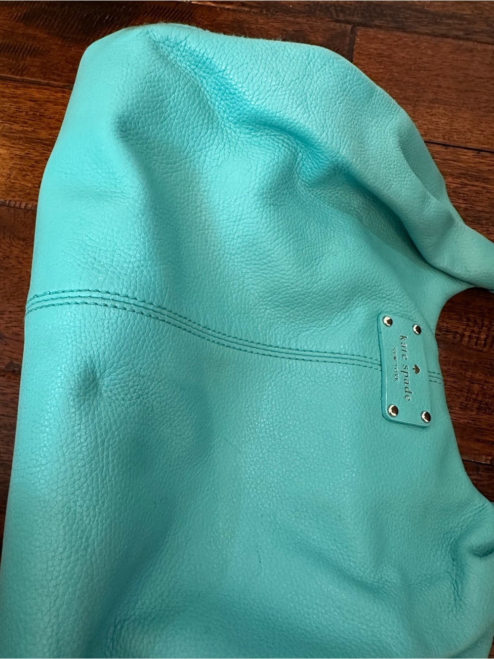 Kate Spade | “Caribbean Blue” Double-Handle Leather Shoulder Bag - Picture 7 of 9
